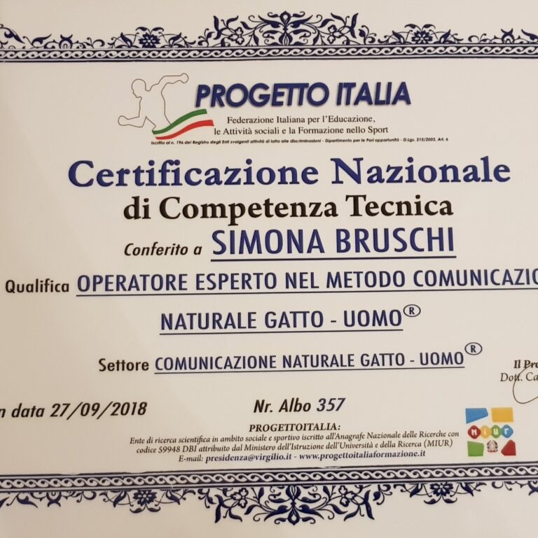 Simona Bruschi Operatore in Comportamento e Comunicazione Felina 02 768x769